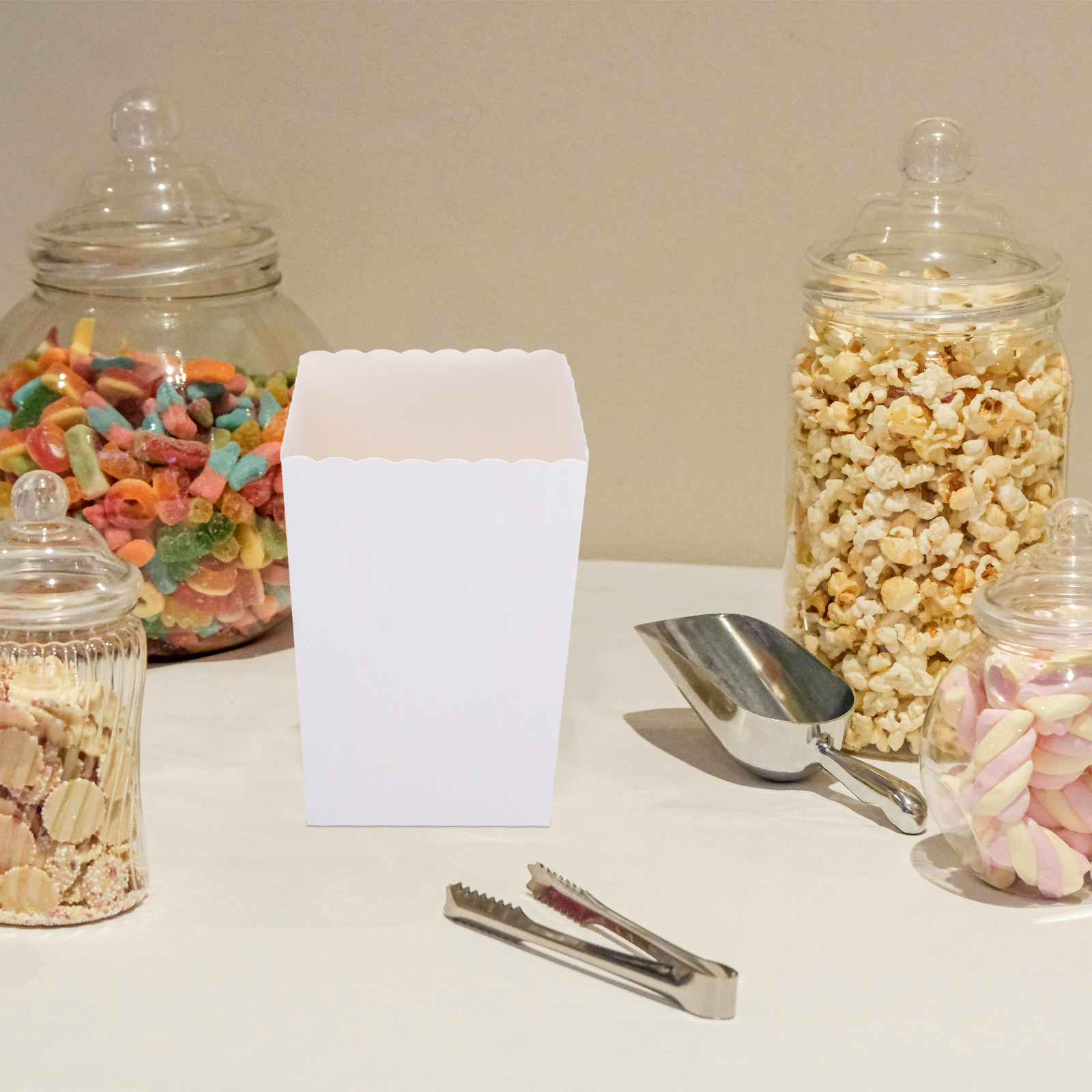 Food Snacks For Party - 50 boîtes à popcorn jetables pour