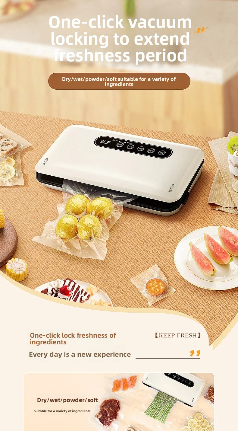 Food Snack - Mini machine à sceller sous vide
