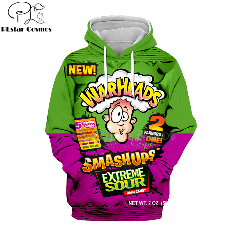 Food Snacks Brands - Sweats à capuche 3D à manches