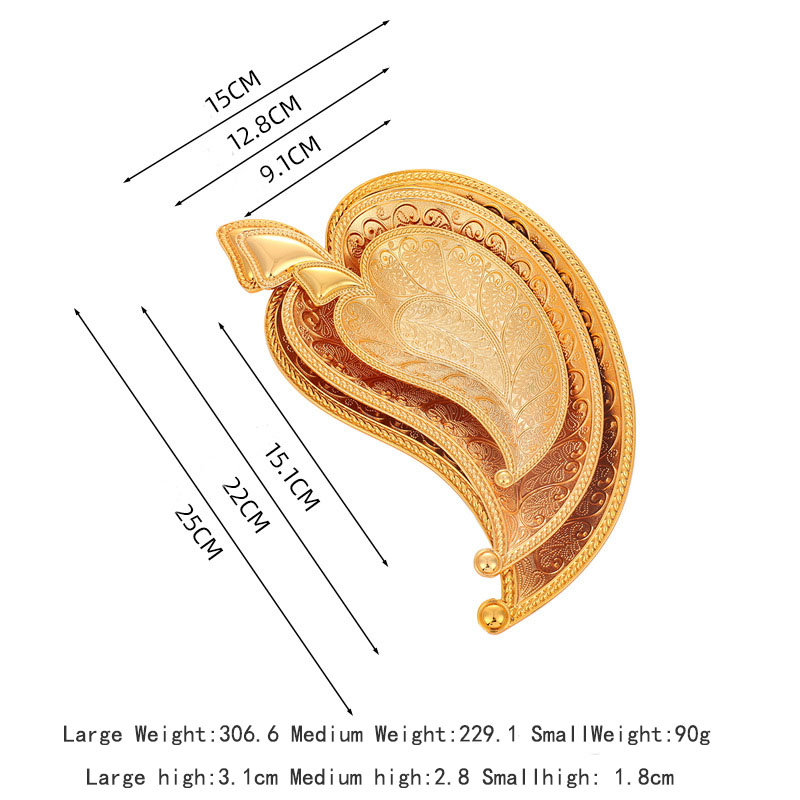 Zinc Food Snacks - Assiette à snack en métal, en