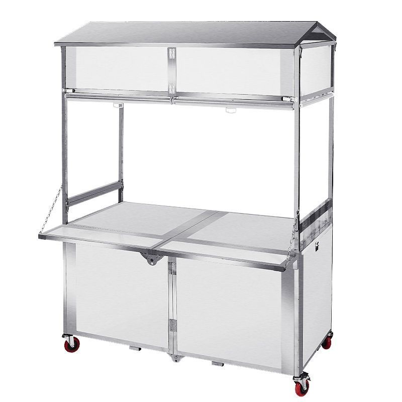 Snacks Food Ready To Eat - Chariot de marché nocturne pliable, chariot