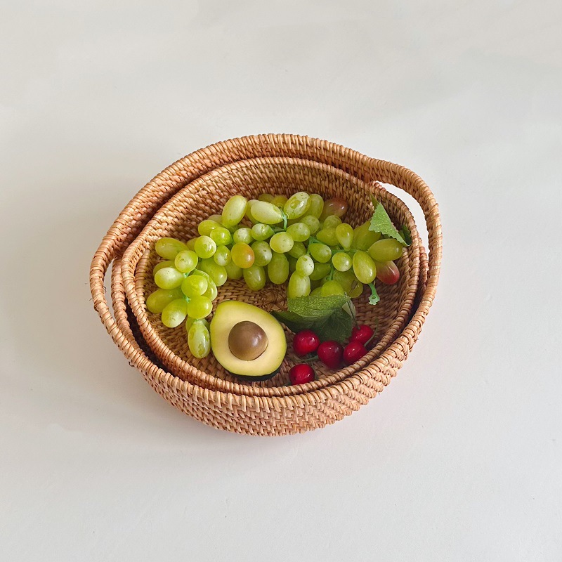 Food Snacks With Fiber - Corbeille à fruits en rotin du