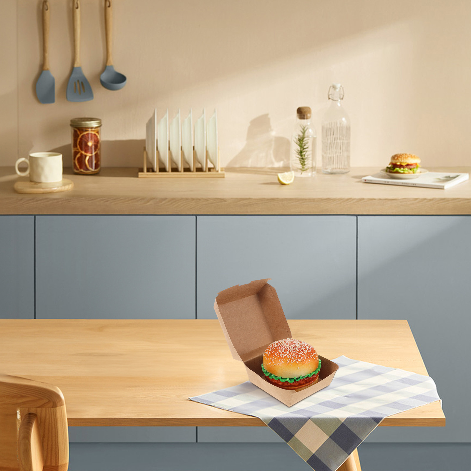 Boîtes à hamburgers en papier  - Food Snack avis et prix