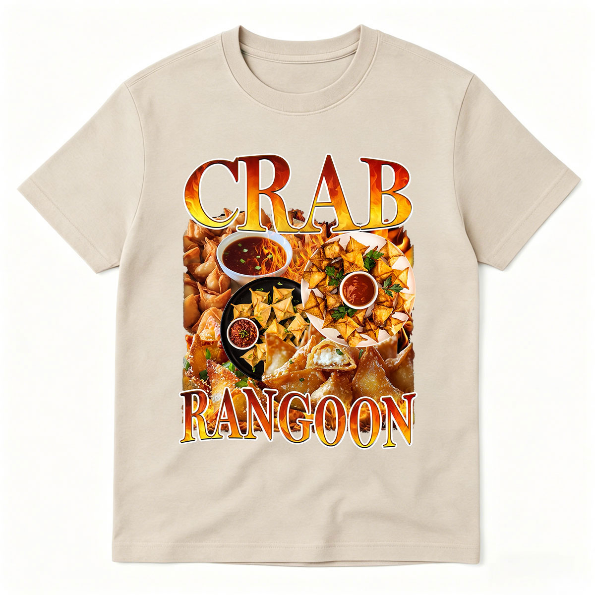 T-shirt vintage Crab Rangoon,  - Food Snacks With Fiber avis et prix