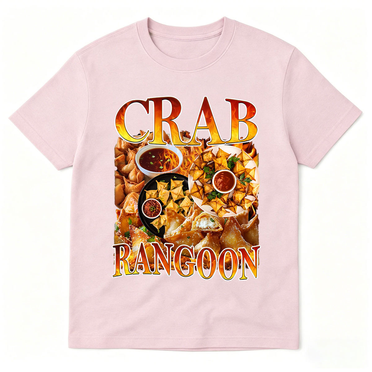 T-shirt vintage Crab Rangoon,  - Food Snacks With Fiber avis et prix