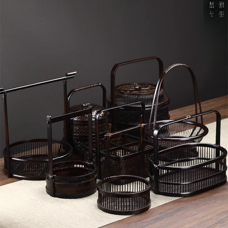 Panier de pique-nique en bambo - Food Snacks With Fiber avis et prix