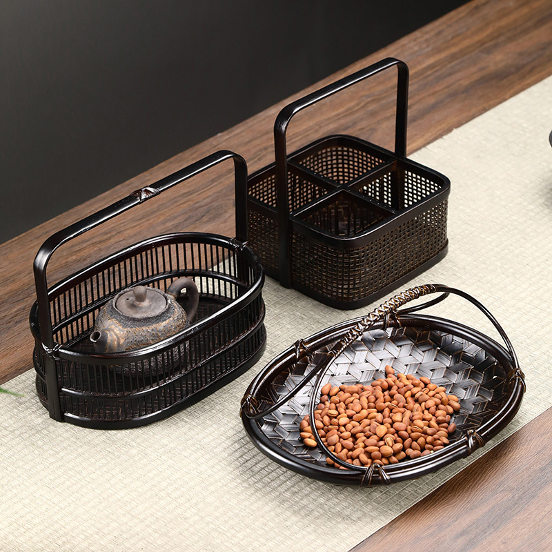 Panier de pique-nique en bambo - Food Snacks With Fiber avis et prix
