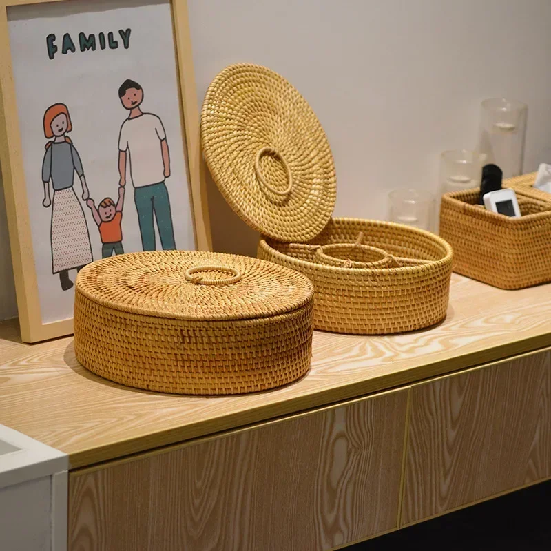 Boîte en rotin naturel, panier - Food Snacks With Fiber avis et prix
