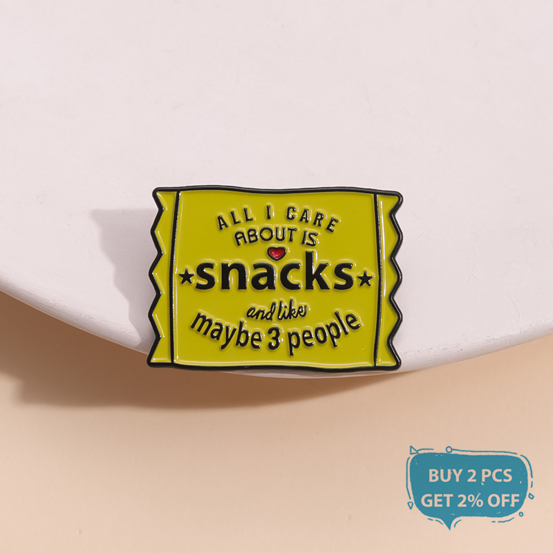Broche en émail pour les amate - Zinc Food Snacks avis et prix