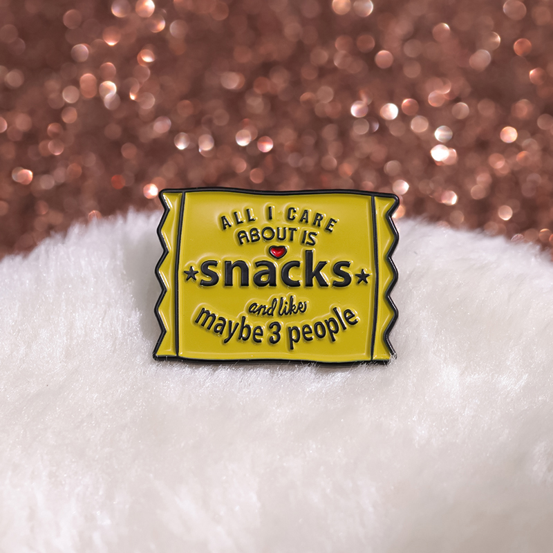 Broche en émail pour les amate - Zinc Food Snacks avis et prix